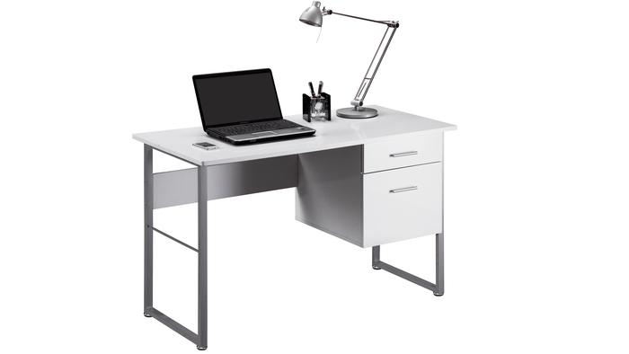 Bianca White Modern Desk