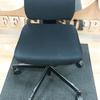 Black Fabric Operator Chair With Square Back Rest