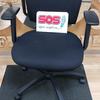Black Fabric Task Chair With Adjustable Arms 