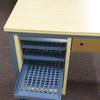 Calva Oak L-Shaped Desk with Drawer/Pullout Tray