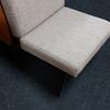 Cream Fabric Low Level Reception Chair 