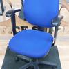 Blue High Back Operator Chair with Adjustable Arms
