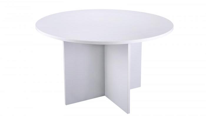 1200mm Circular White Meeting Table