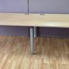 3200 x 800mm Bench Desk in Natural Oak Finish