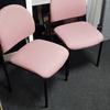 Set Of Pink Fabric Side Chairs
