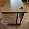 Hawk 1000mm Light Oak Workstation With Grey Legs 