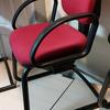 Red Cantilever Chair With Fixed Arms
