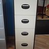 Silverline 4 Drawer Filing Cabinet Brown & Beige