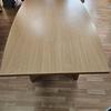 Beech Boat Shape Boardroom Table 2400mm x 1200mm 