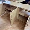 Maple Lockable 3 Door Credenza Unit with Vented Back For Fridge