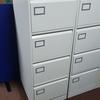 Grey Silverline Executive 4 Drawer Filing Cabinet