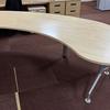 Kidney Shaped Executive Desk in Maple 2400 x1800mm