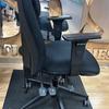 Black Square Backed Task Chair with Adjustable Arms