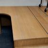 Wood Veneer 1800mm Panel Ended Radial Desk