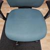 Green Fabric Operator Chair With Adjustable Arms 