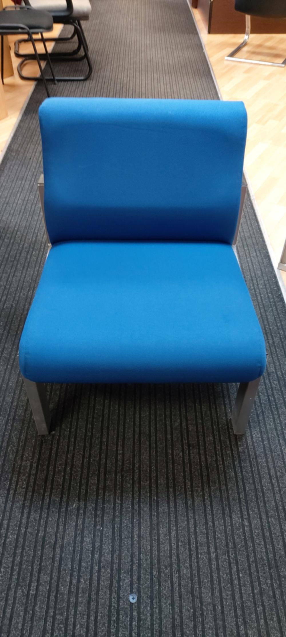 Low Level Blue Reception Chair