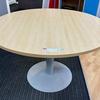 1200mm Dia. Circular Meeting Table on Centre Column Base - Maple