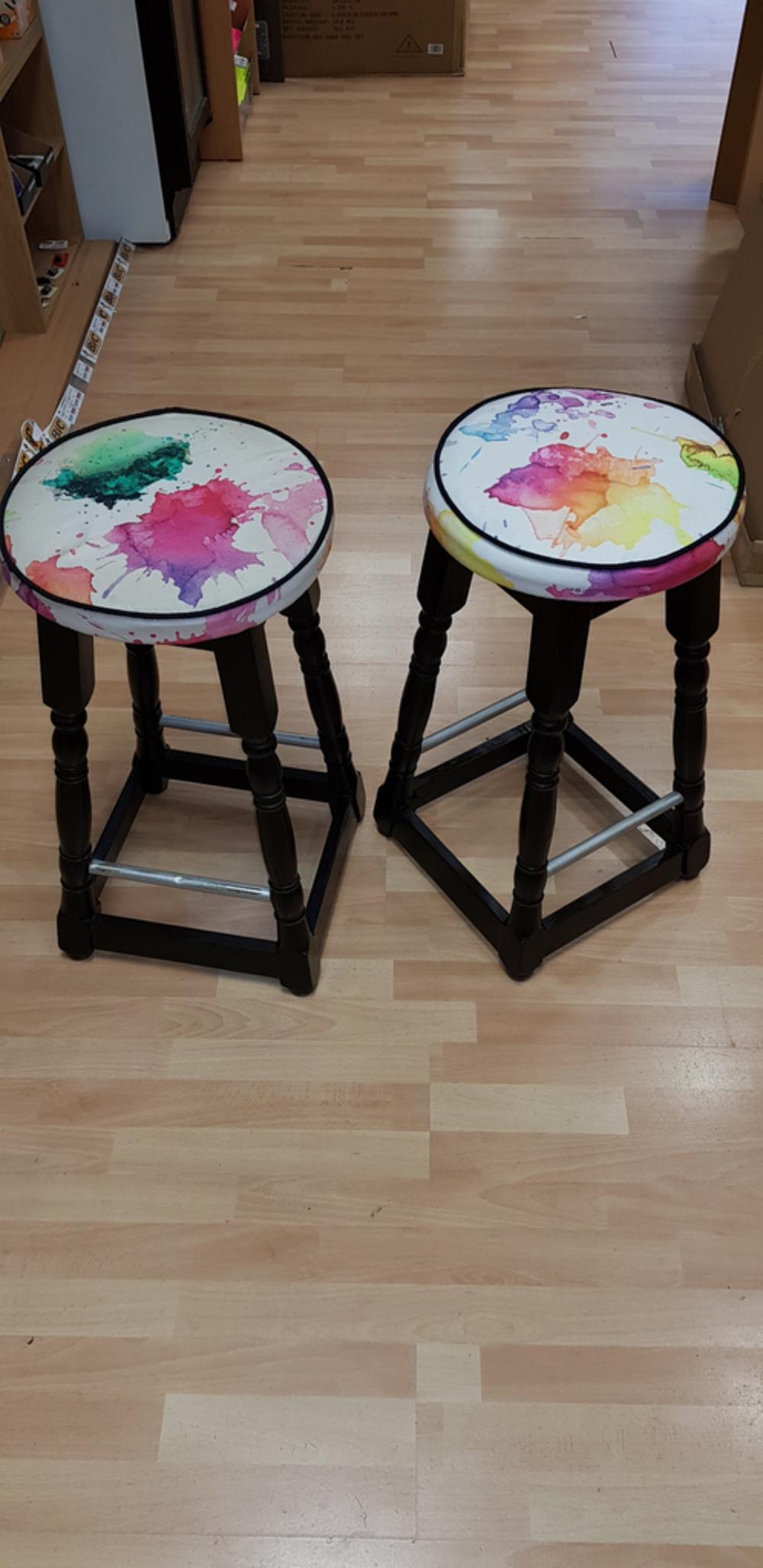 pair of bar stools  sos office supplies hull