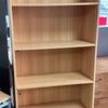 Beech Open Front Bookcase With Adjustable Shelves 1960mm High
