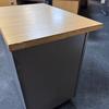 Beech Tall Mobile Desk Pedestal (edging missing from rear)