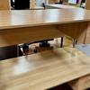 1500mm Stone Oak Lockable Single Pedestal Desk