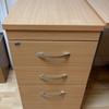 Imperial Beech Desk High Pedestal