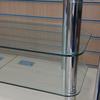 Heavy Duty Glass Tv Unit With Bottom And Middle Shelfs 