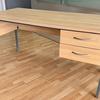 1500mm Light Oak Single Pedestal Desk