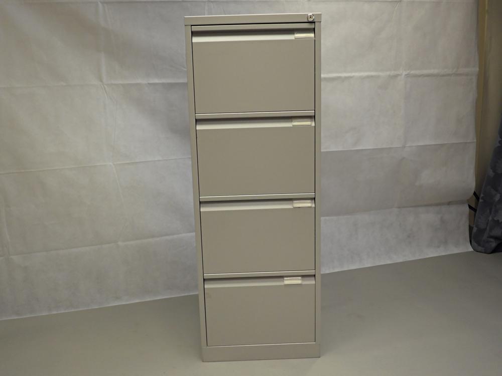 Bisley Executive 4 Drawer Filing Cabinet Goose Grey BS4E