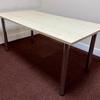 Maple Table 1600mm x 800mm on Chrome Post Legs