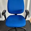 Alliance Blue Task Chair with Pump Up Lumbar and Adjustable Arms