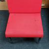 Low Level Red Fabric Reception Chair