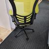 Lime Green Mesh Chair With Fold Up Arms 