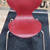 Red Plastic Stacking Chair
