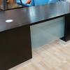 Black 1800mm Reception Desk