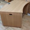Beech Curved Workstation 1460 x 800mm 