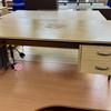 Beech Single pedestal desk - Scratch to the Top 1505mm Long