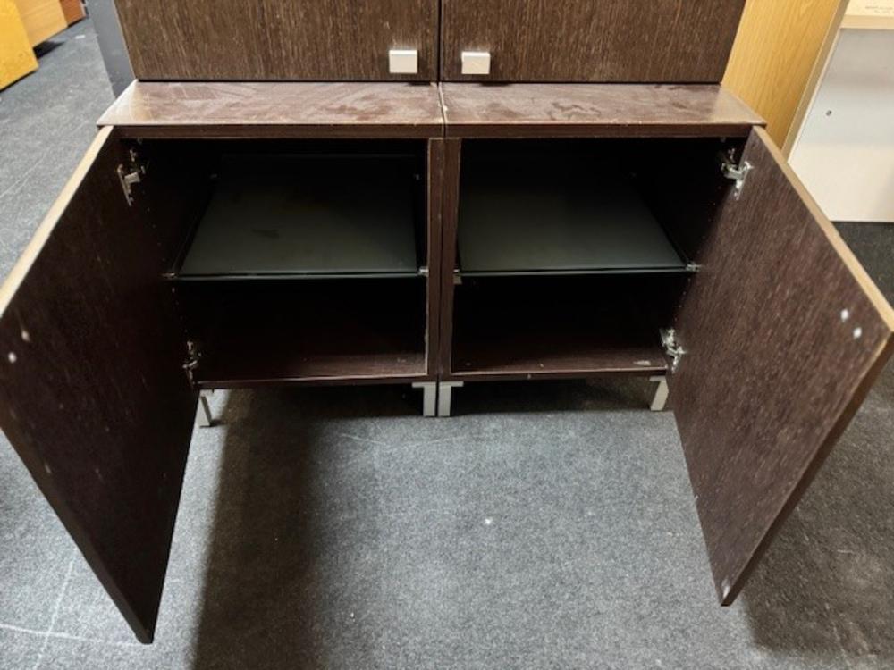 Walnut 2 Tier Cupboard