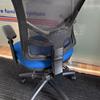 Mesh Back Chair With Adjustable Arms & 3 Lever Mechanism Blue