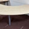 Kidney Shaped Executive Desk in Maple 2400 x1800mm