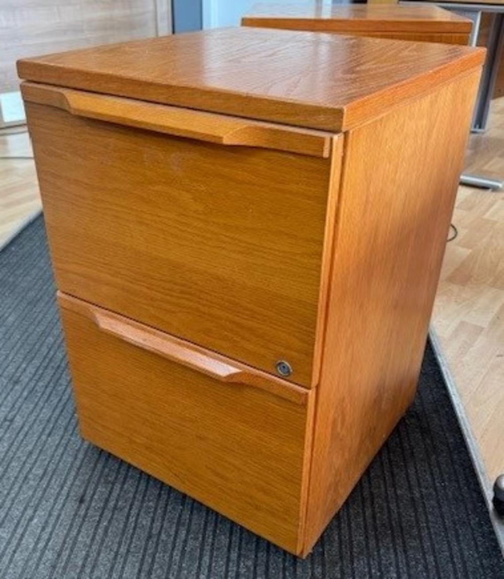 Wooden 2 Drawer Filing Cabinet