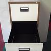 4 Drawer Filing Cabinet Brown/Beige