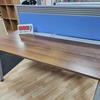 Walnut 1600mm Bench Desk with Tool Rail and Screen