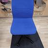 Blue High Back Operator Chair With Metal Base