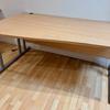 Dams Beech Left Handed 1600mm Wave Desk With Silver Legs 