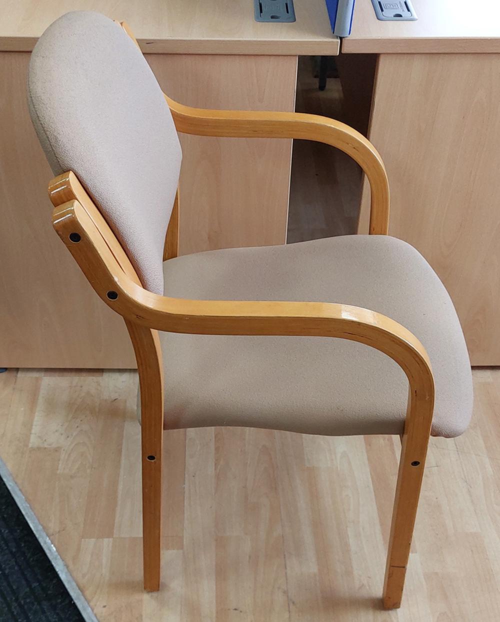 Sandvale Stacking Arm Chair with Wooden Frame