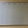 Weekly Gridded Drywipe Board 1800x1000mm