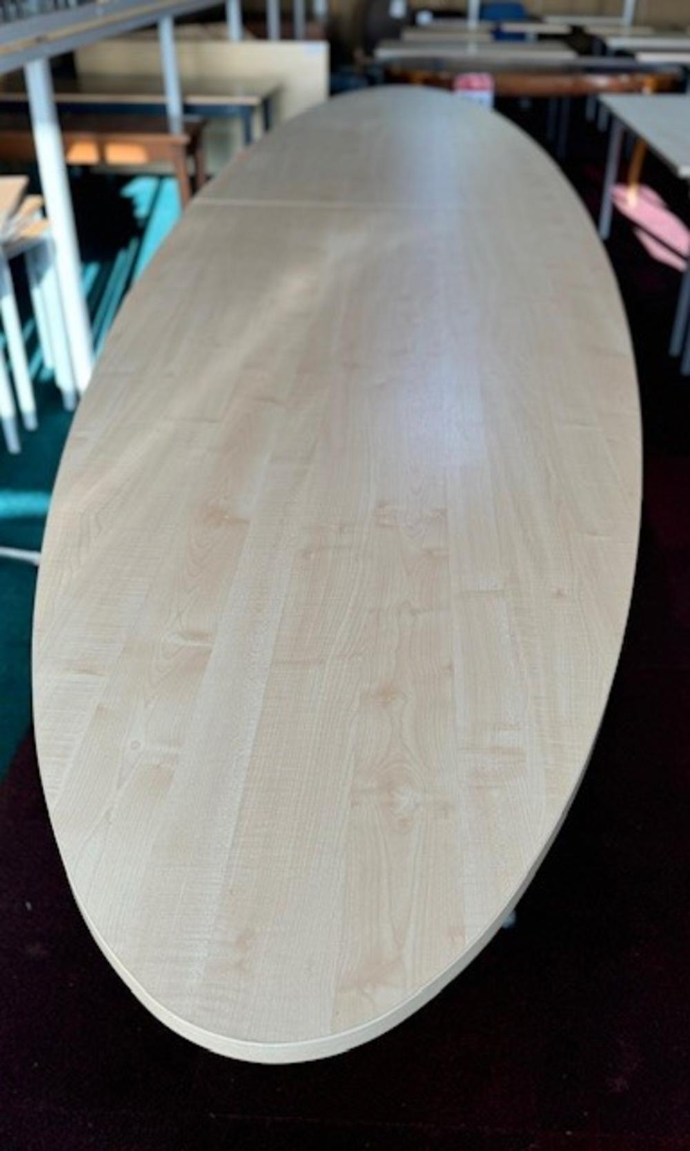 Maple 5000mm Oval Boardroom Table