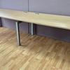 3200 x 800mm Bench Desk in Natural Oak Finish