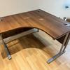 Walnut 1250mm R/H Radial Desk with 2 x 600mm Ends